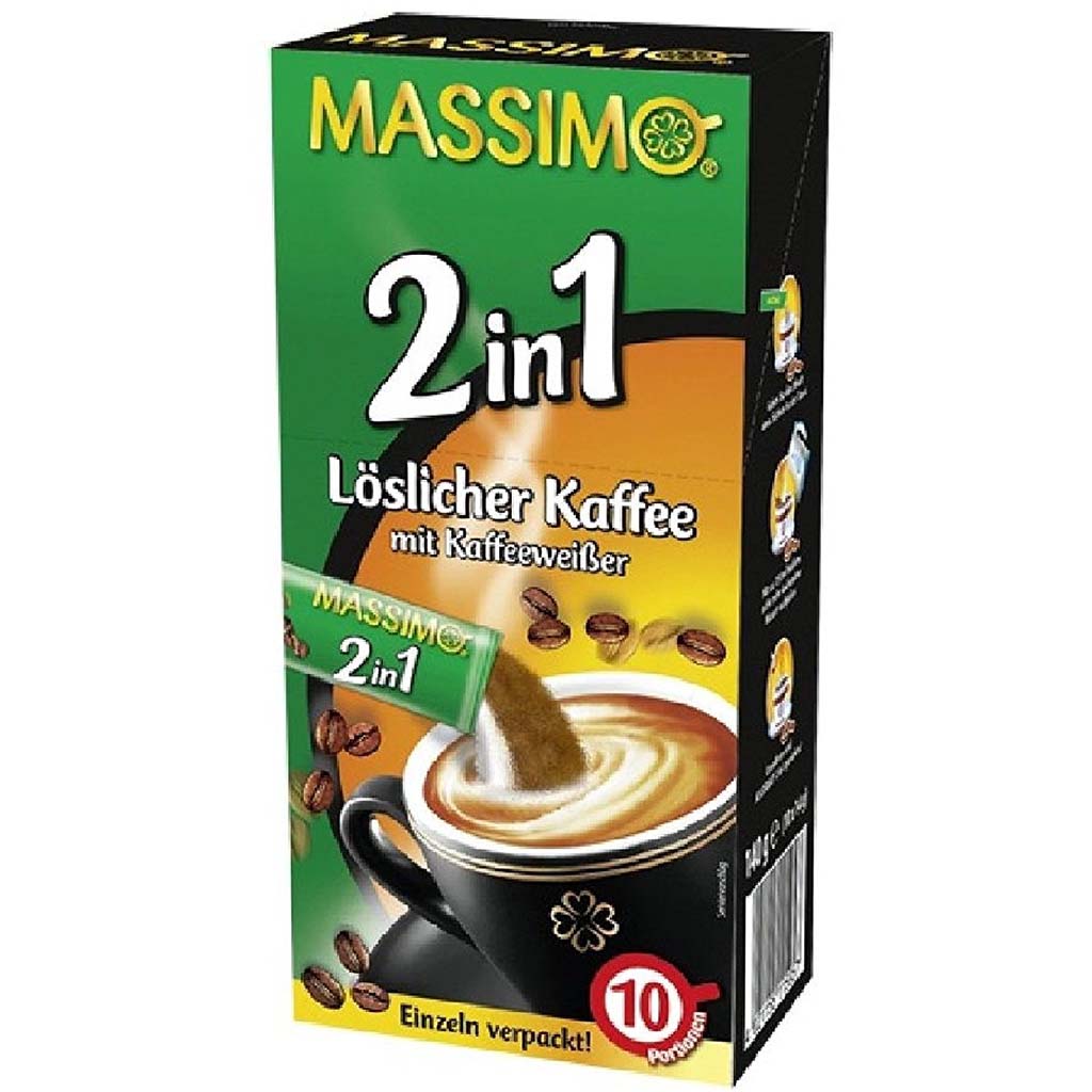 Massimo 2in1 Kaffee & Kaffeeweißer 10er 140g MHD:29.11.25