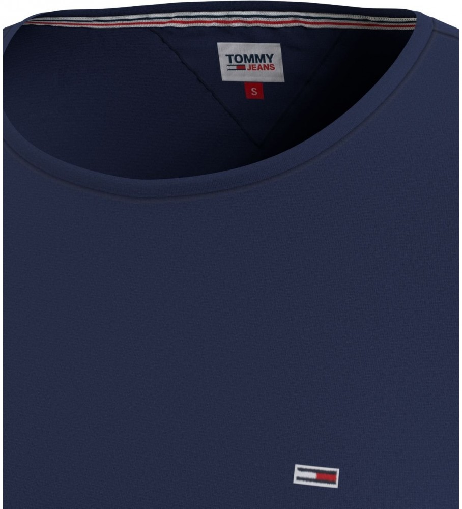 Camiseta Tommy Jeans Essential Logo Azul Marinho