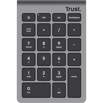 Trust Xalas clavier numérique PC portable/de bureau RF sans fil Argent