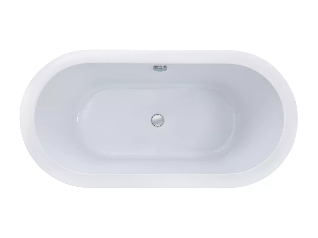 Baignoire îlot - 178L - 149 x 75 x 58cm - Blanche - Acrylique - ADRINA