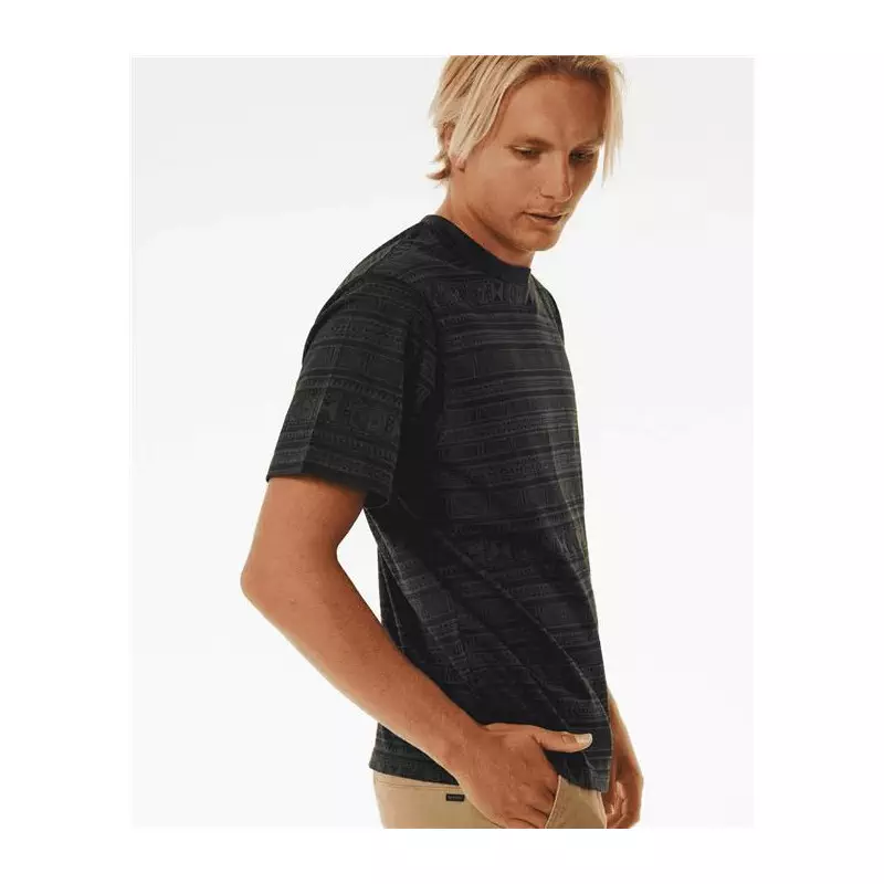 Teeshirt RIPCURL Swc Land Lines Tee Washed Black M