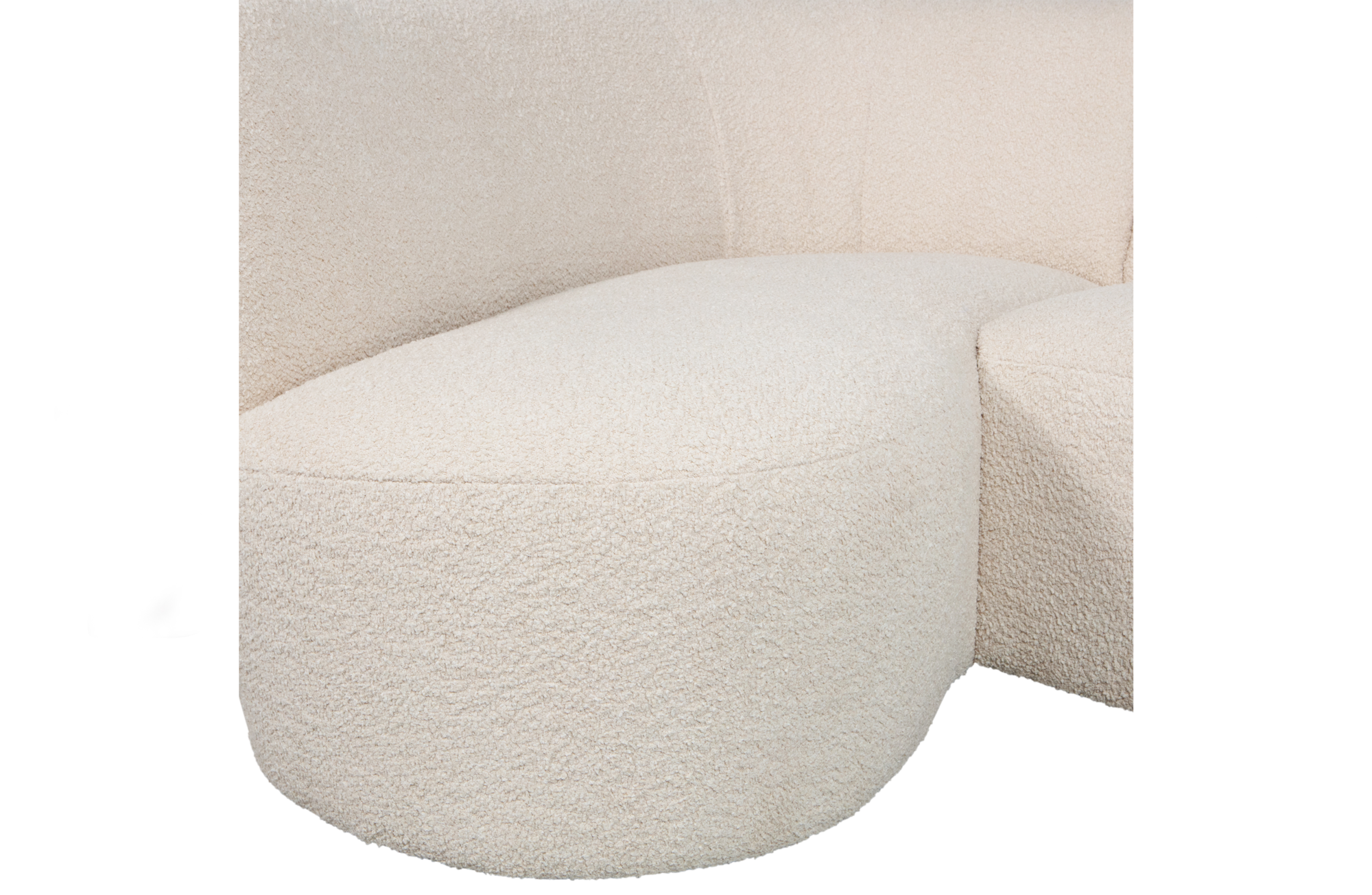 WOOOD Exclusive chaise longue element links Coco Coco chaise longue element links - creme