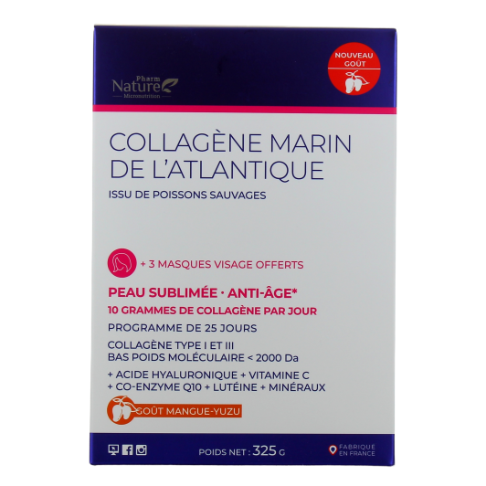 Pharm Nature Collagène Marin de l'Atlantique - Peau Sublimée Anti-Âge