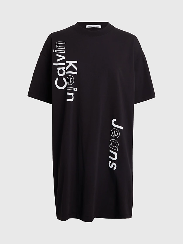 Vestido camiseta boyfriend com logo