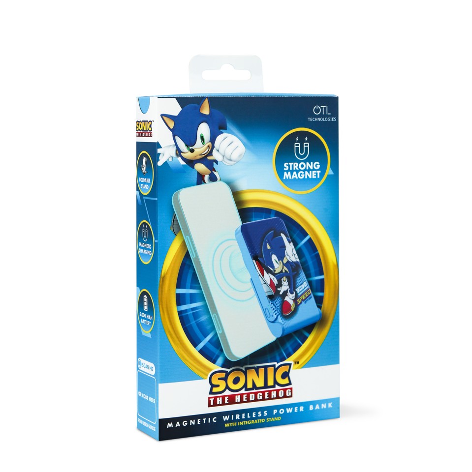 OTL - Sonic the Hedgehog wireless magnetic power bank