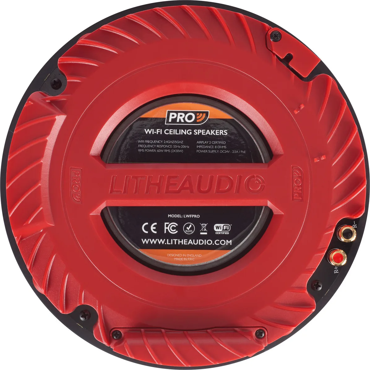 Lithe Audio Pro Wifi Ceiling Speaker Enceintes encastrables Bluetooth