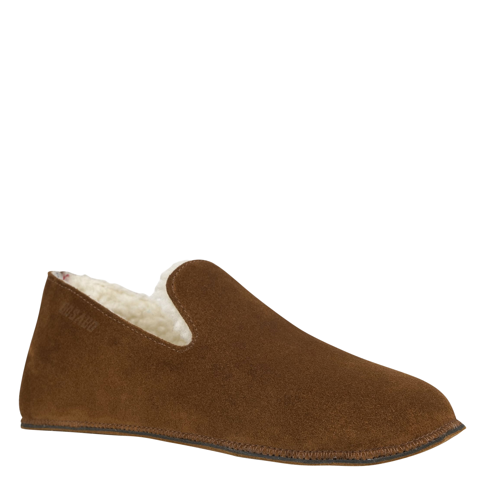 COCO - Chaussons fourrés en cuir velours | Marron