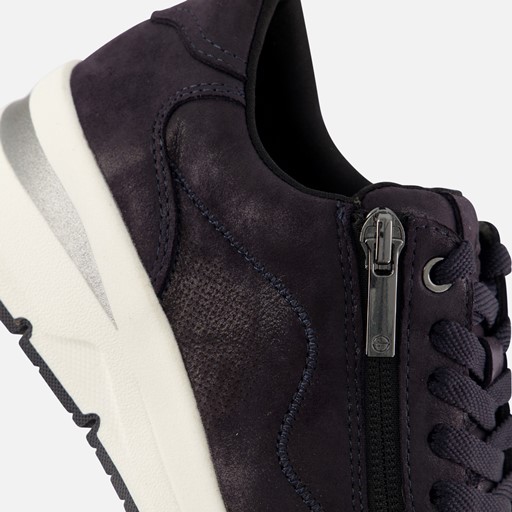 Tamaris Sneakers blauw Leer