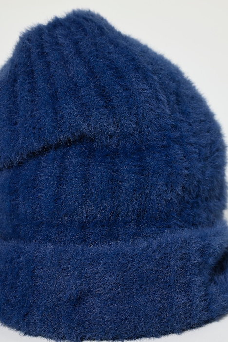 Strickmütze, feine Rippenstruktur, kuschelweich