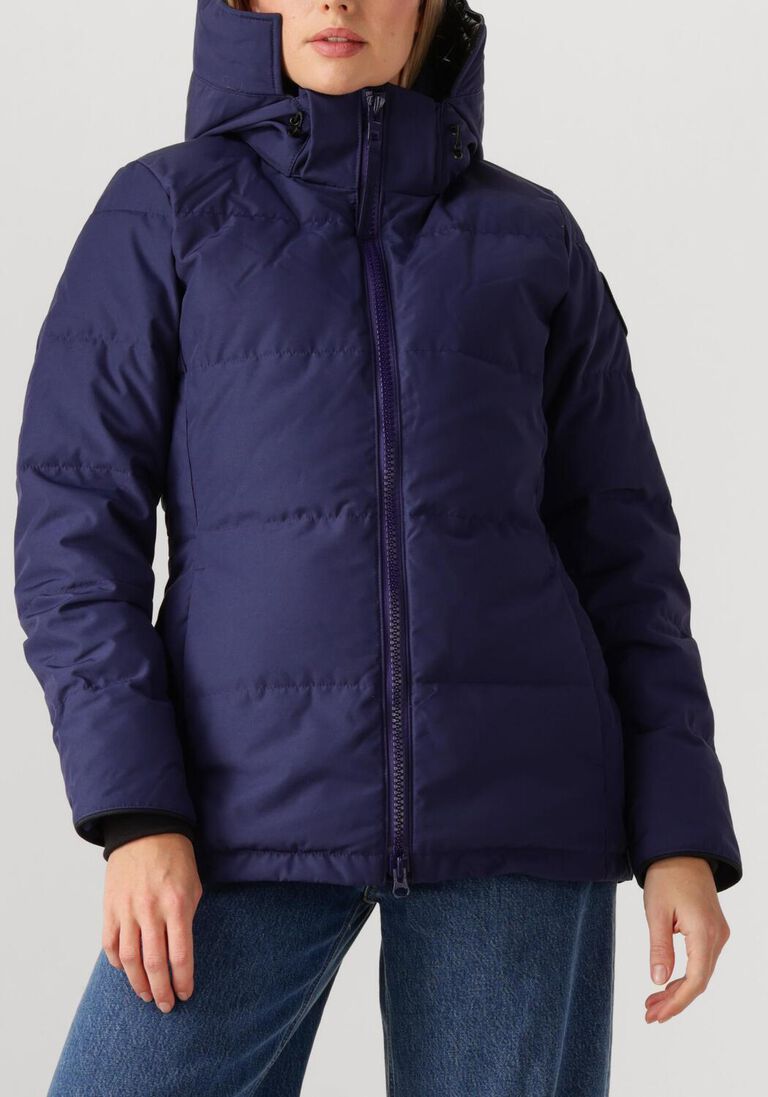 blauwe canada goose gewatteerde jas chelsea parka cr td
