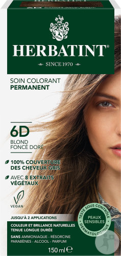 Herbatint Soin Colorant Permanent 6D Blond Foncé Doré 1 Kit