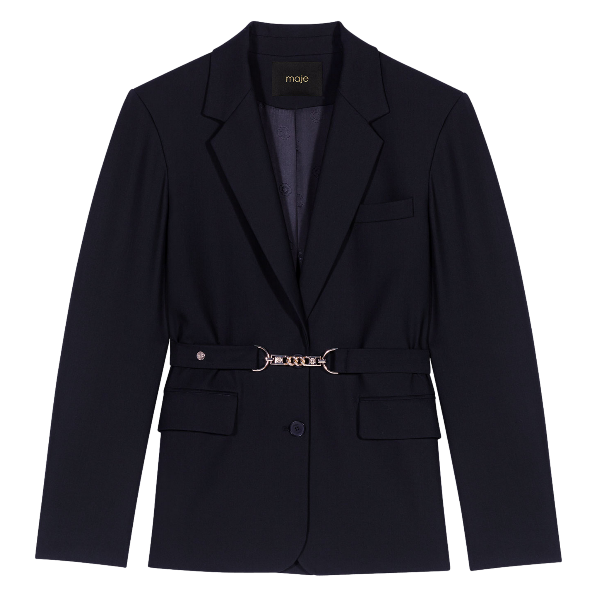 Veste tailleur droite | Noir