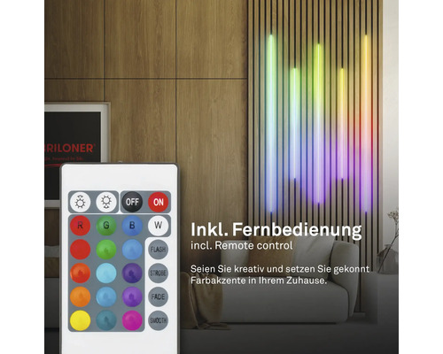 Pimp je Panel LED Strip Starter Set RGB/W 250 lm 3000 K verstelbaar wit 2,6 m 230V geschikt voor akoestische panelen
