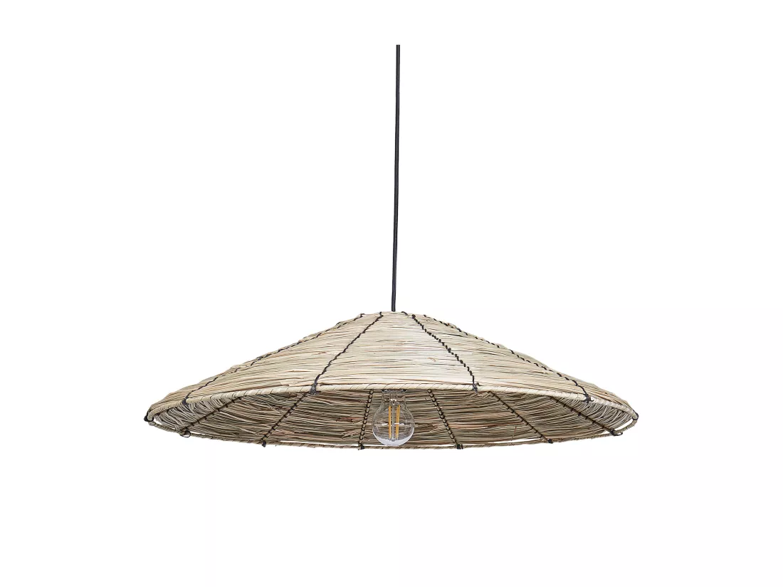 Lampe suspension LUAGAN Osier Naturel