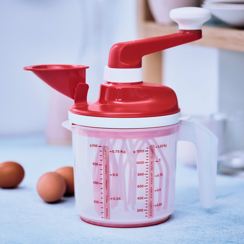Easy Speedy 1,25 l Stromloser Küchenhelfer zum Herstellen verschiedener Teige