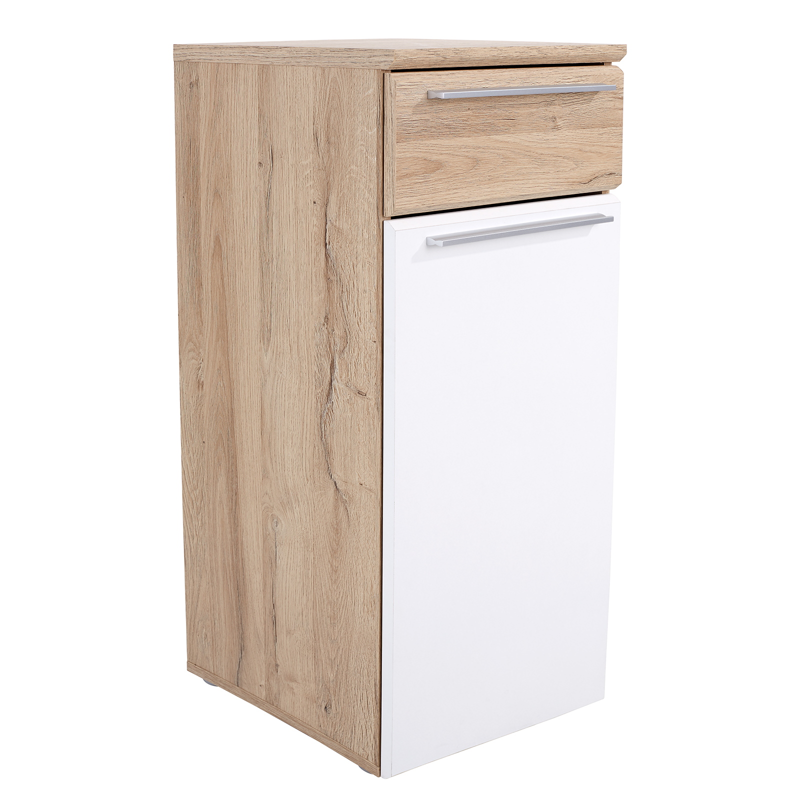 Unterschrank - Bianco Eiche-weiß - 40 cm breit