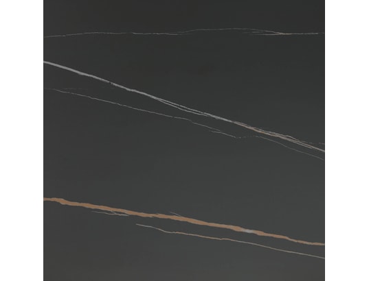 CONCEPT1 - Table de salle à manger Cruise céramique effet marbre noir 180x90x76 cm