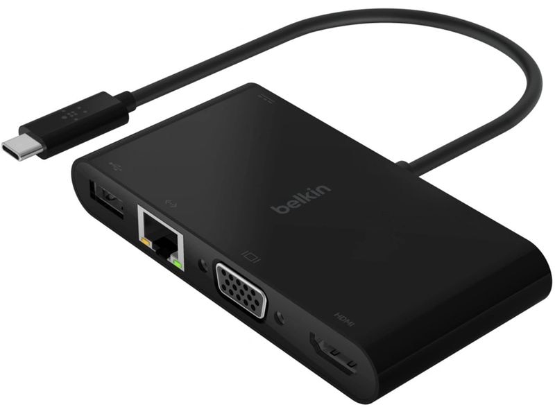 Belkin Adapter USB-C USB Type-C - HDMI/VGA USB-C Multimedia- und Ladeadapter