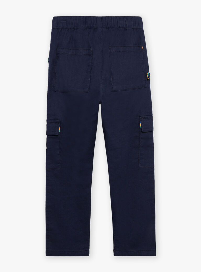 Pantalon cargo bleu marine