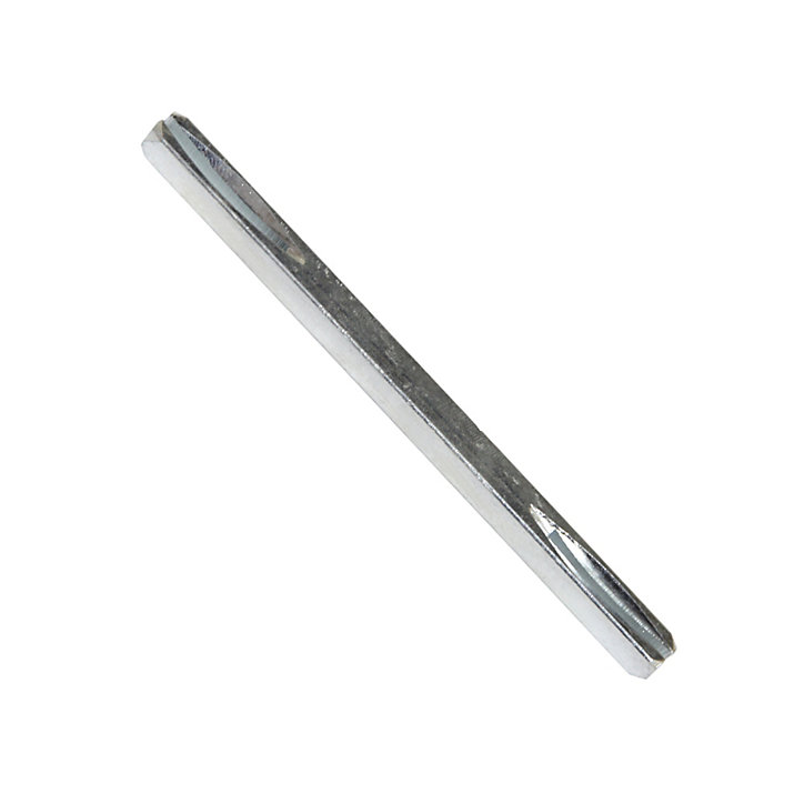 Carré de poignée de porte à goupilles acier ⌀7 mm H. 7 x L.110 mm gris