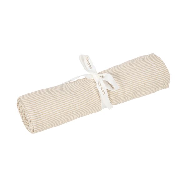 Little Dutch Pure Swaddle Doek XL - Hydrofiel - 120 x 120 cm - Soft Beige