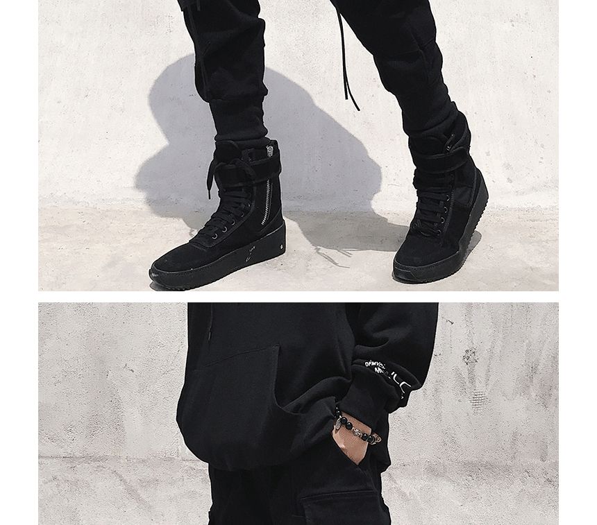 DuckleBeam - Skinny cargobroek met hoge taille en effen kleur
