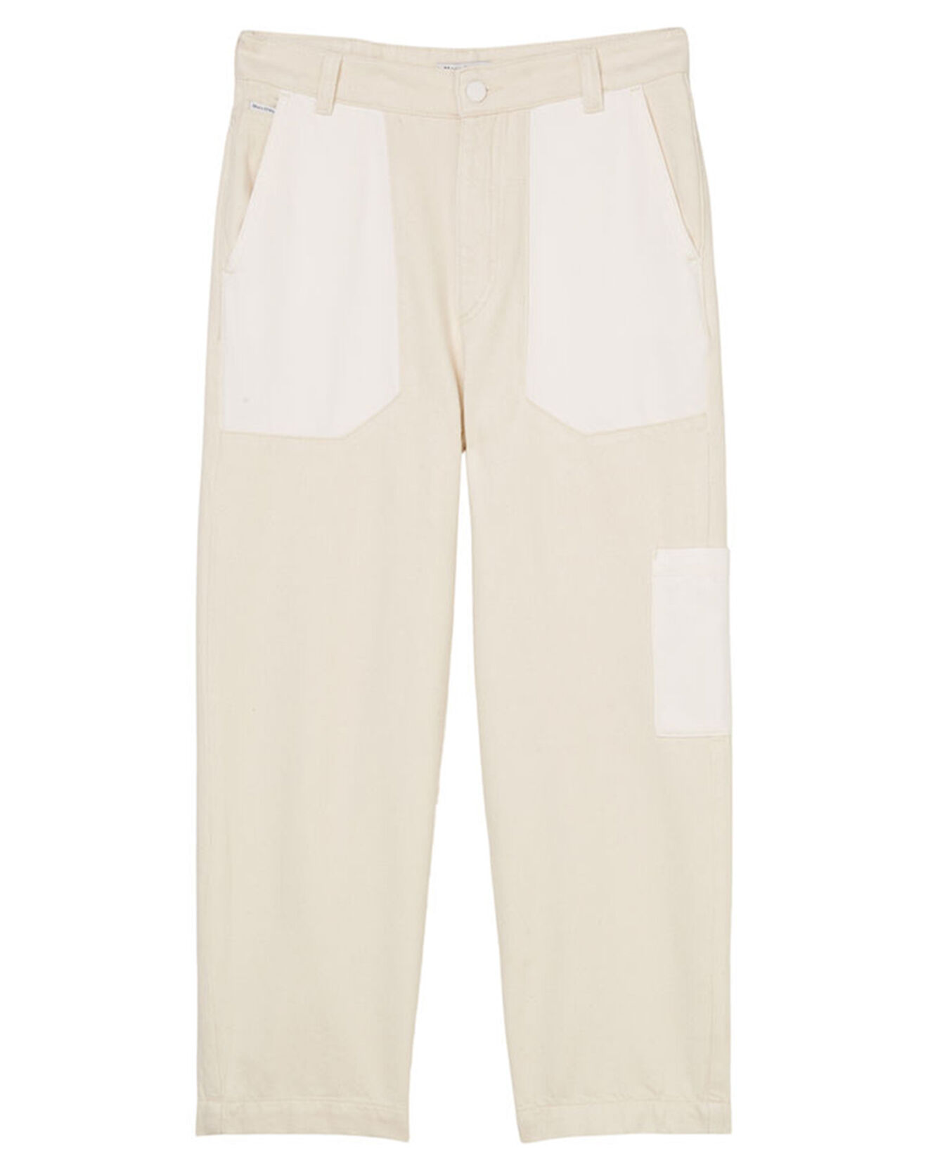 Marc O'Polo Jean Taille haute Oversize Patch blanc