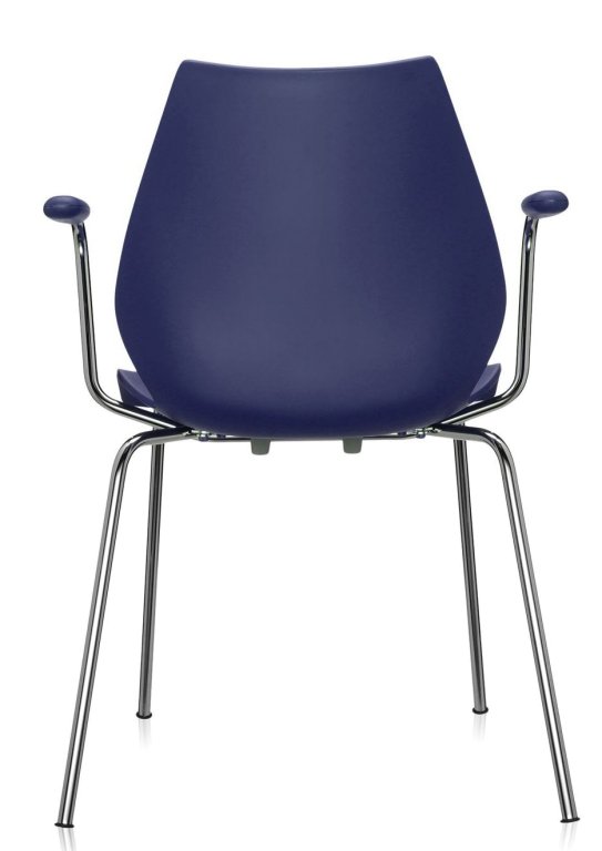 Kartell Maui stoel met armleuning lichtblauw