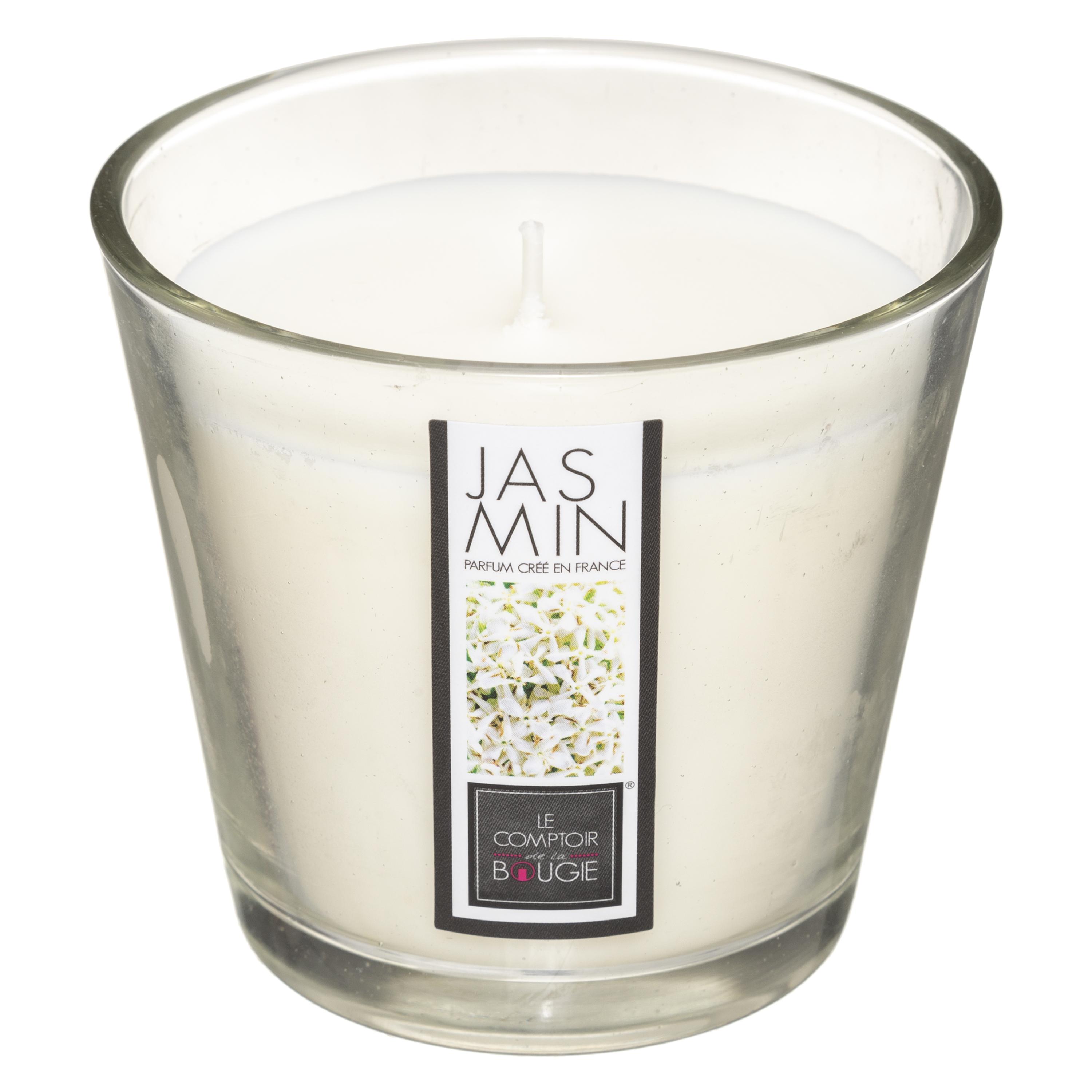 BOUGIE PARFUMEE VERRE JASMIN NINA 190G
