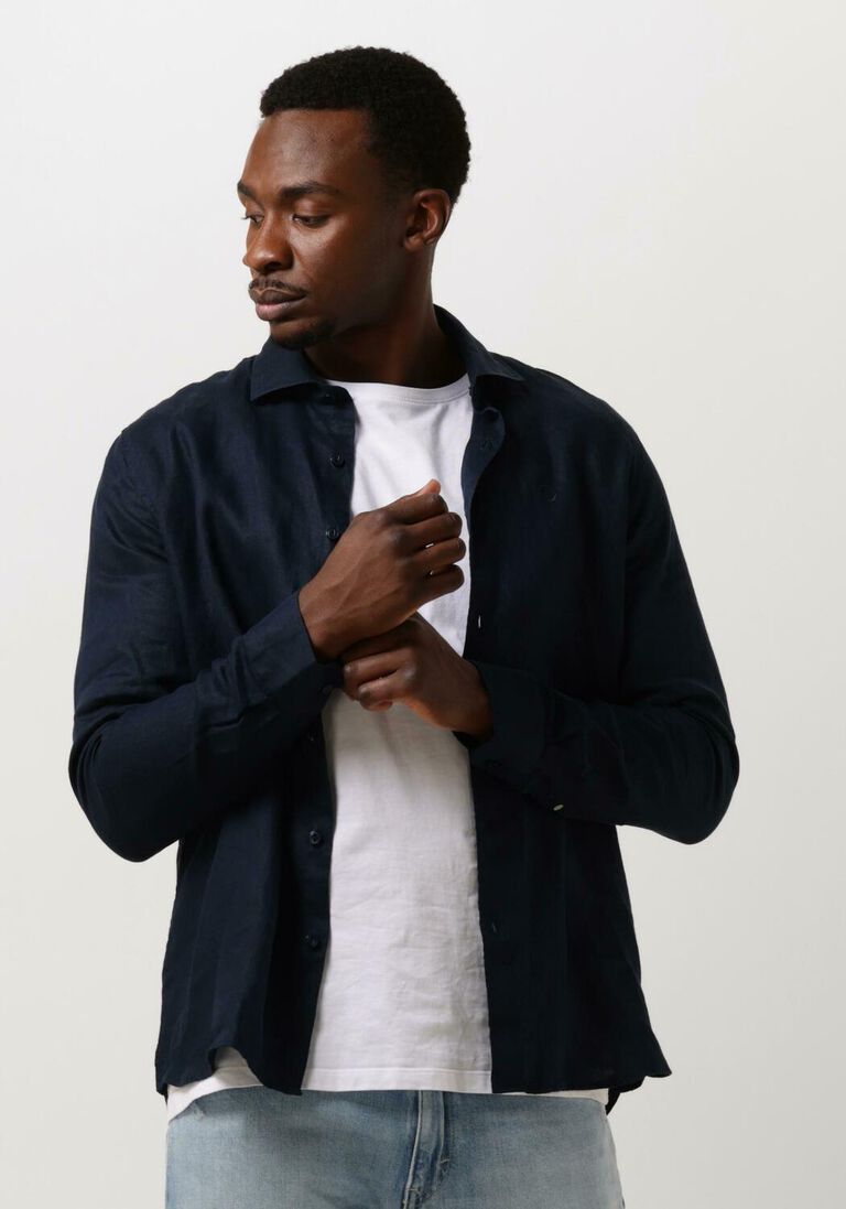 DSTREZZED donkerblauwe dstrezzed casual overhemd ds_jagger shirt