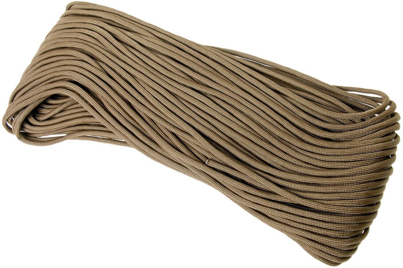 550 Paracord type III, kleur: Coyote Brown, 100ft (30,48 m)