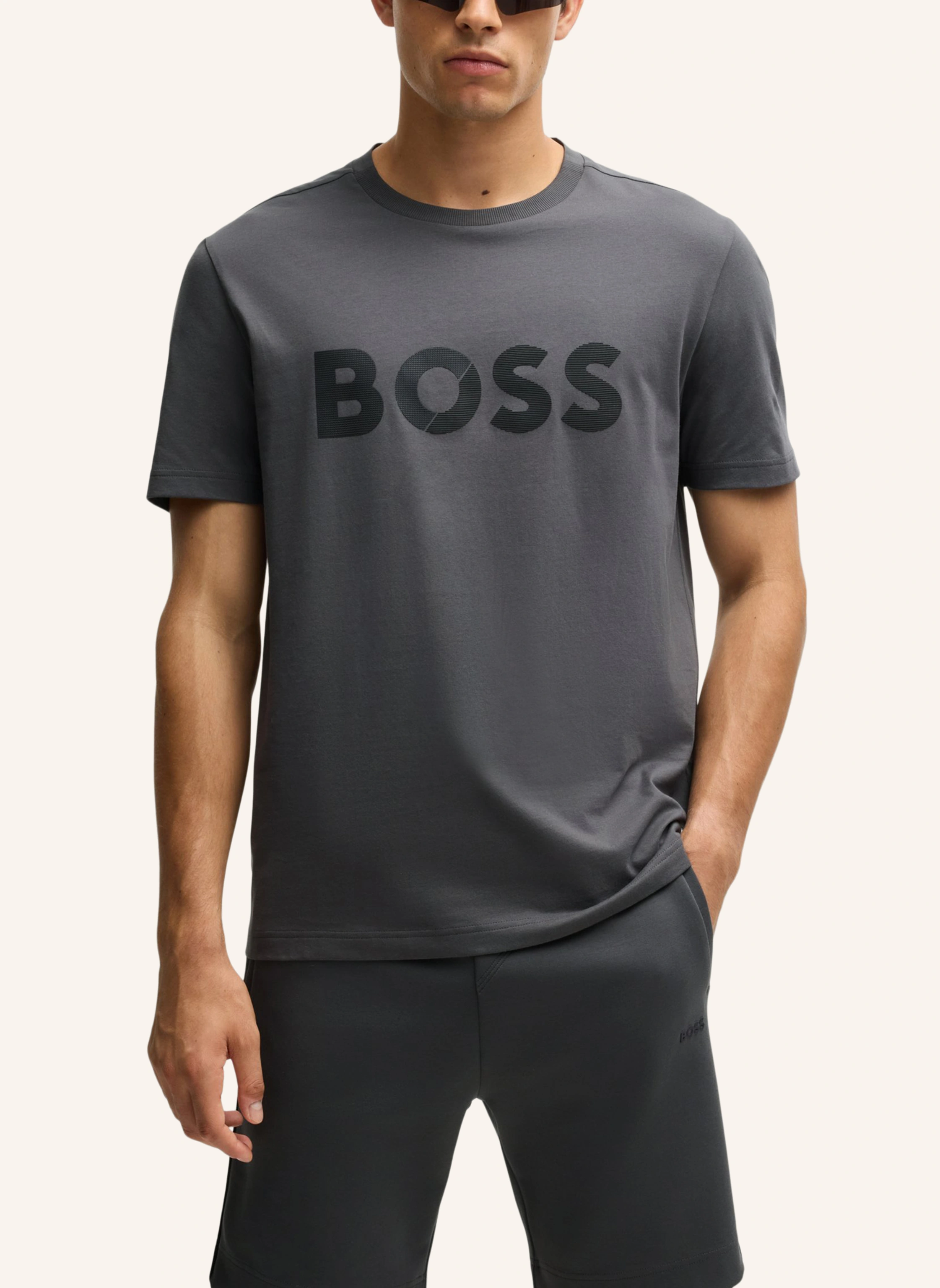 BOSS T-Shirt TEE TAPE LOGO Regular Fit