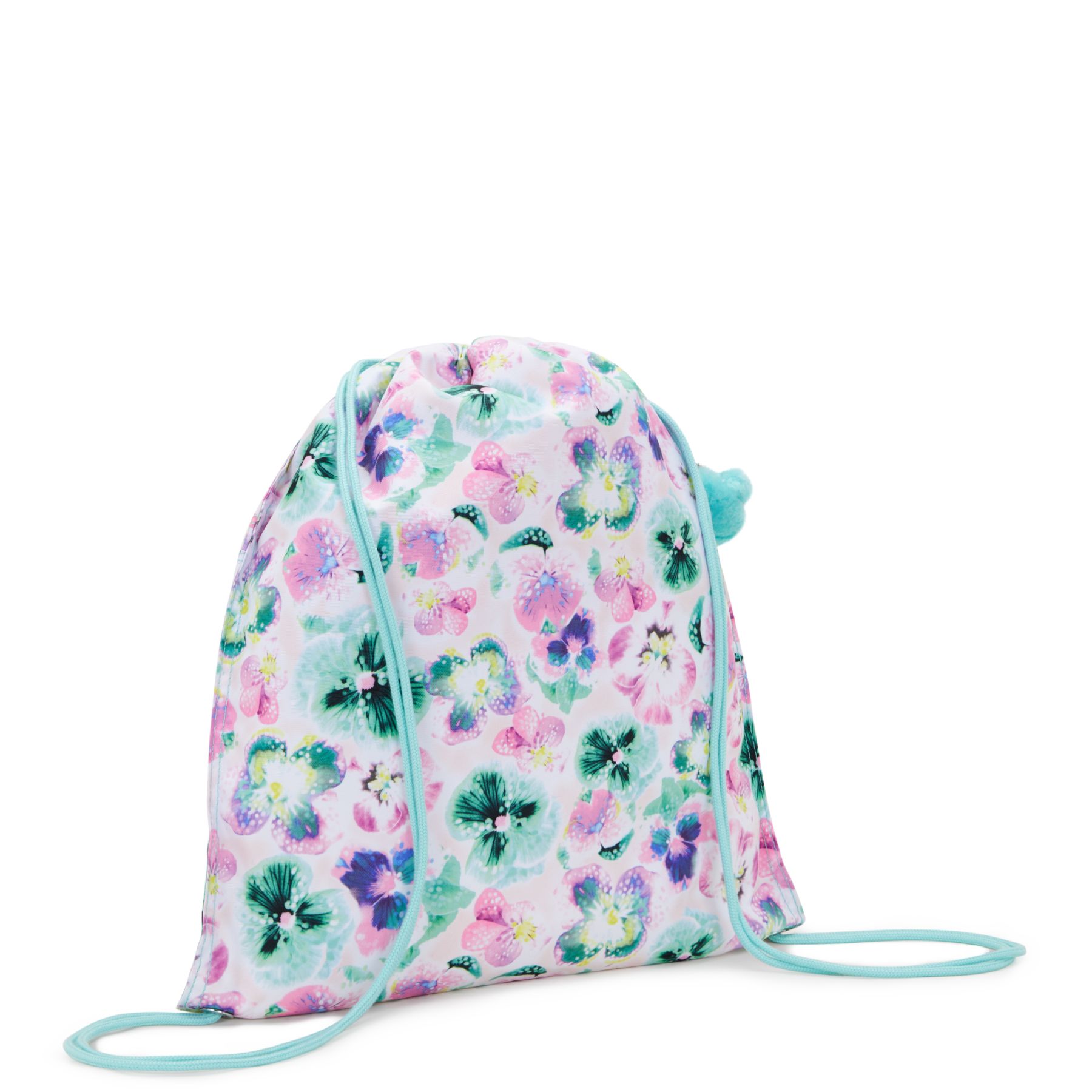 SUPERTABOO Sac moyen avec cordon de serrage - Aqua Blossom