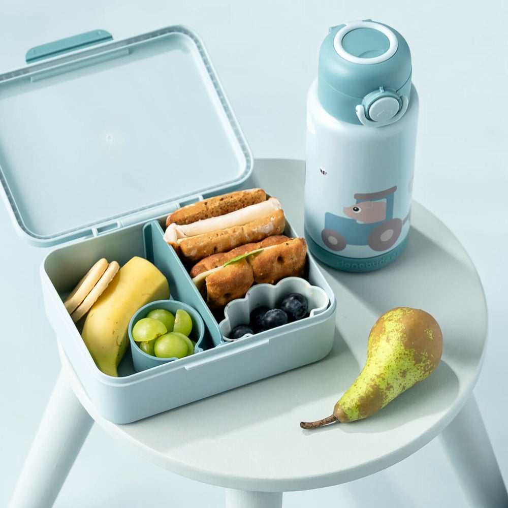 Køb DonebyDeer Blue Madkasse Med Opdeler Tiny Farm