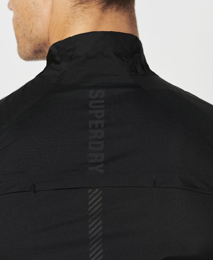 Superdry RUN LW WIND GILET Black