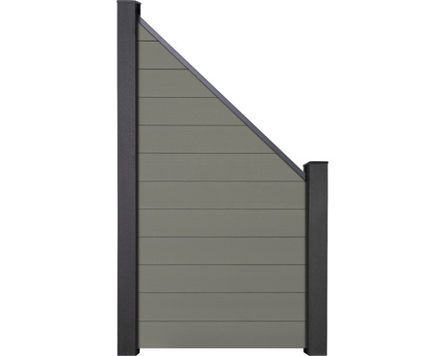 Eindelement GroJa Flex insteeksysteem zonder palen 90 x 180 cm grijs
