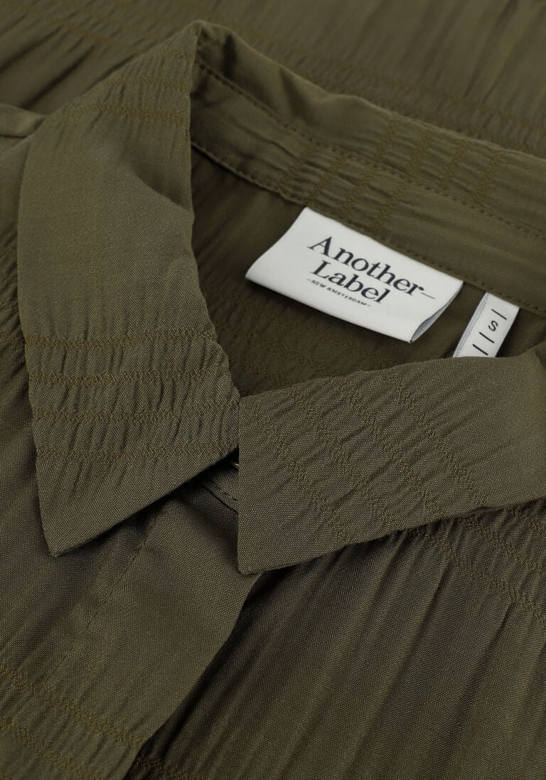 ANOTHER LABEL groene another label blouse dalen shirt l/s
