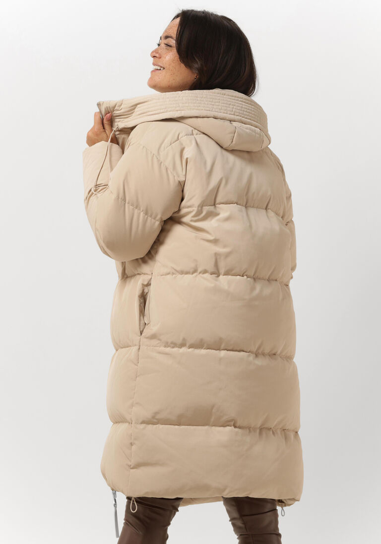 SILVIAN HEACH beige silvian heach gewatteerde jas long down jacket ibar