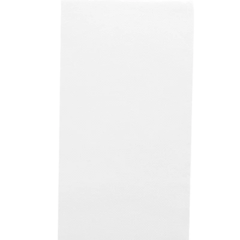 QUALQUE - Serviette de table blanche - Double point - 1/8 pliage - 40x40 - x1800
