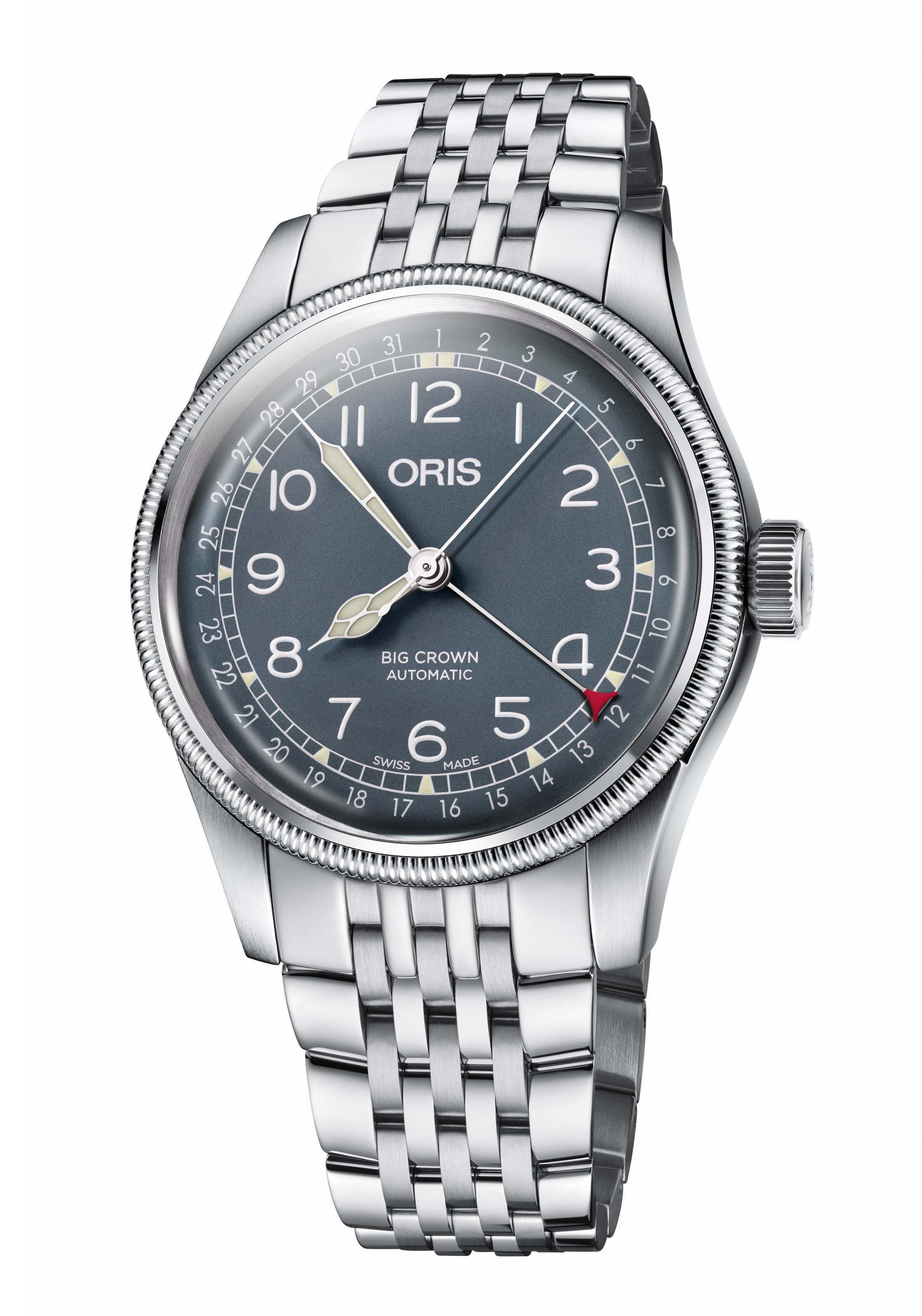 Oris Big Crown Original Pointer Date Automatikuhr Silber