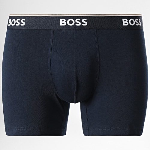 Lot De 3 Boxers 50475282 Bleu Roi Bleu Marine Gris Anthracite