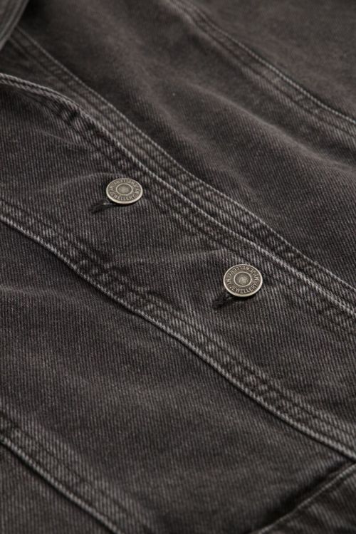 Zwart denim gilet met zakken