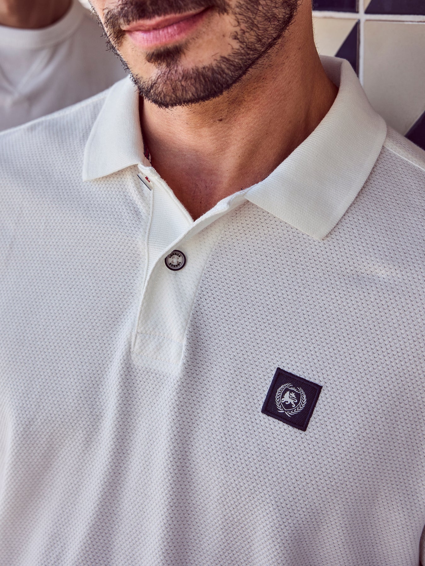 Poloshirt in weicher Waffelpiquéqualität