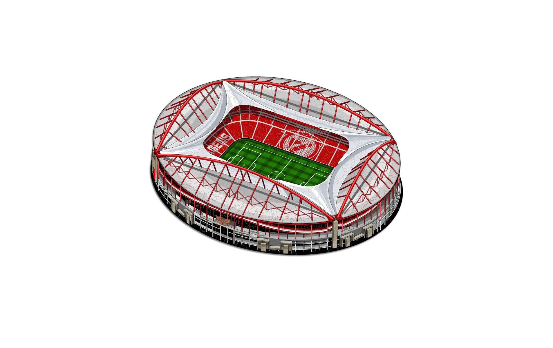 SL Benfica StadiumOffizielles Holzpuzzle, Grösse M