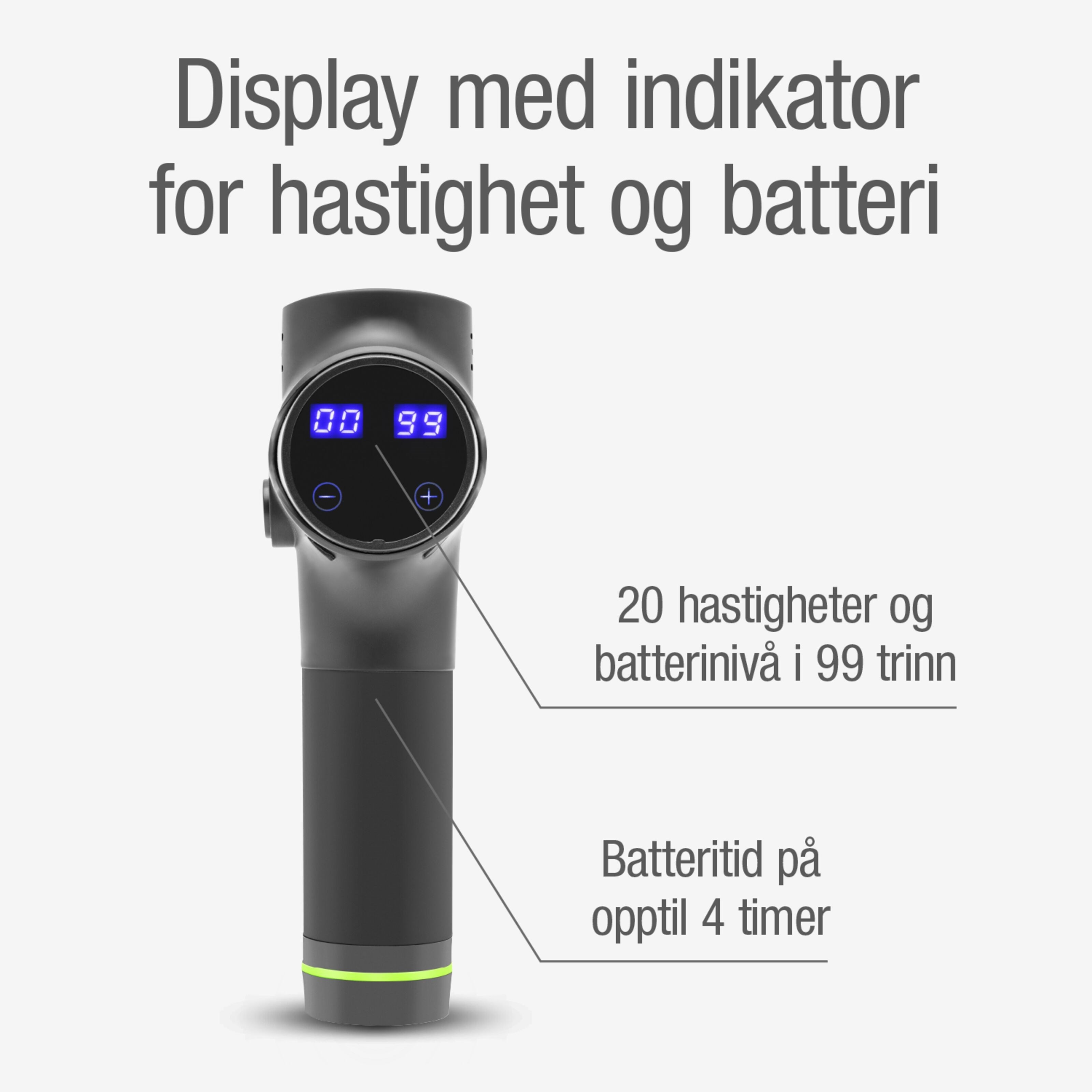 Rubicson Recovery Massasjepistol USB-C