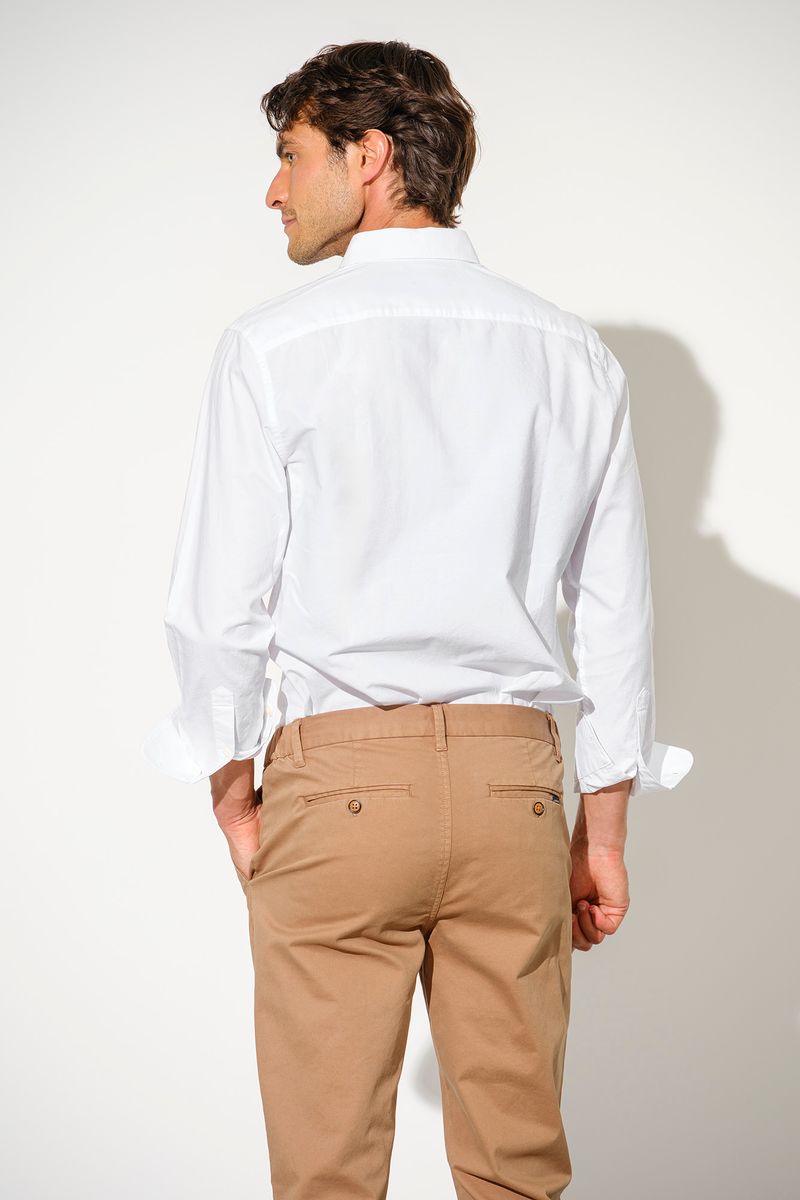 CAMISA BÁSICA OXFORD COM BOLSO