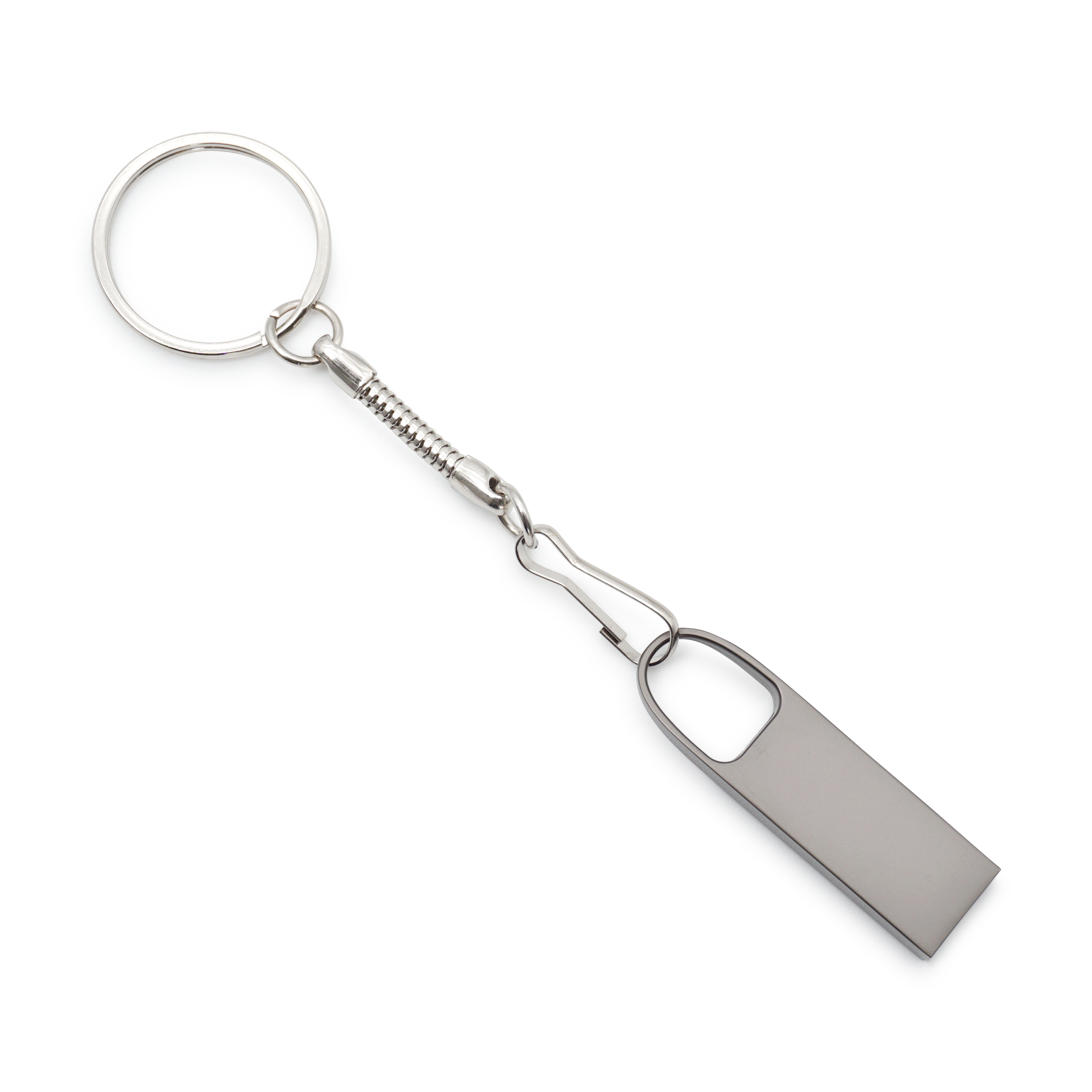 (32GB) Edelstahl Mini USB Speicher Stick Schlüsselanhänger - Silber