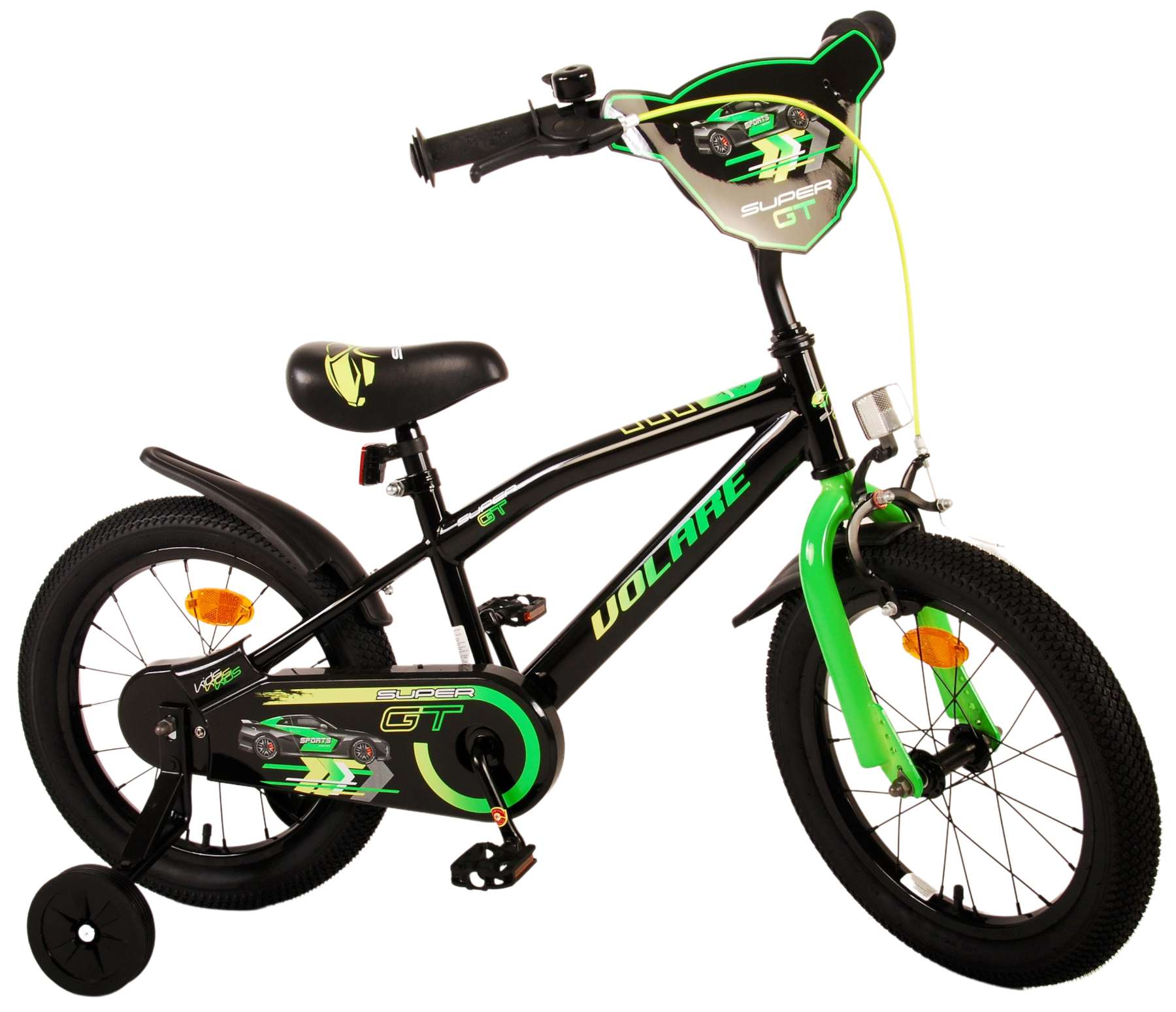Kinderfahrrad Super GT Fahrrad für Jungen 16 Zoll Kinderrad in Grün