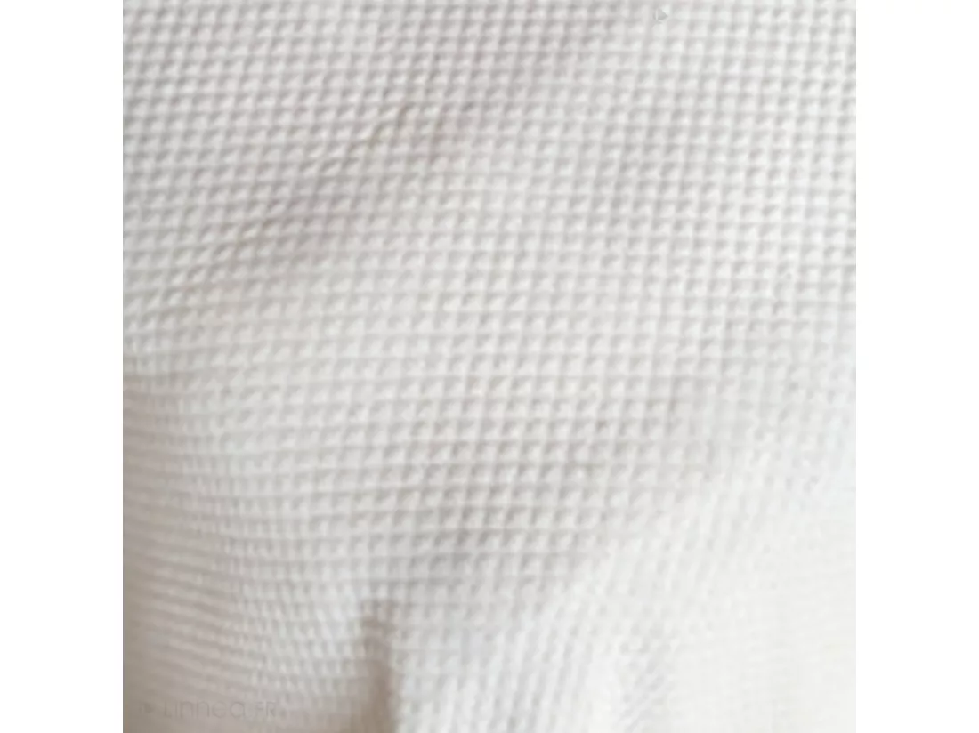 Dessus de lit Jacquard 230x250 cm PERIGORD piqué coton blanc