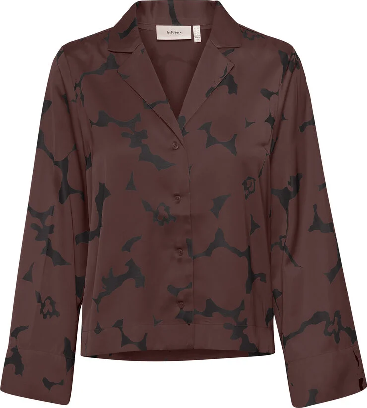 InWear MehinaIW Blouse Brown reversed flowers